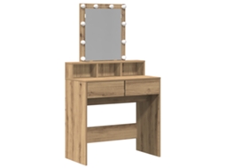 Conjunto 1 Vaidade Para Quarto Vidaxl Castanho Derivados De Madeira (80 X 41 X 144,5 Cm)