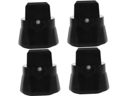 Villcase Conjunto De 4-elevadores Cama Ajustáveis Com Pés Antiderrapantes Em Plástico Abs, Evitam Deslizamentos