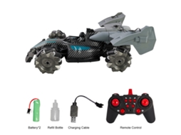 Carro De Controle Remoto 1:14 Com Spray E Luzes, Carro Stunt 4wd Com 2 Baterias, Brinquedo Para Crianças