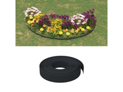 Vidaxl Bordas De Jardim 2 Pcs 10 M 10 Cm Polietileno Preto