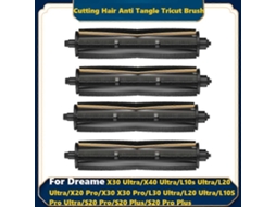 Escova Tricut Anti-emaranhamento Para Aspirador De Pó Dreame X40/x30 Pro/s10/x20 Pro Plus/l10s Ultra/l20 Ultra/l10 Plus_ozo