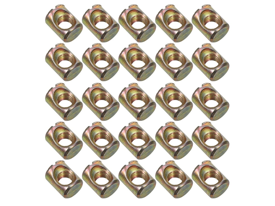 Kit Com 50-porcas De Fenda M6 Para Móveis, Parafusos E Porcas, Ideal Para Camas, Berços E Cadeiras Peças De Reposição