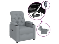 Electric Recliner Chair, Electric Recliner Chairs Vidaxl Cinzeto Tecido