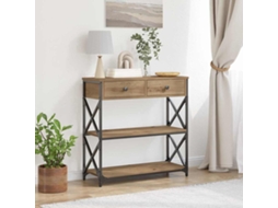 Vidaxl Mesa De Console Carvalho Artisiano 75 X 28 X 75 Cm