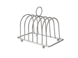 Suporte Para Pão E Torradas, Em Aço, Cor Prateado, Para Servir, Resfriar E Organizar Na Cozinha