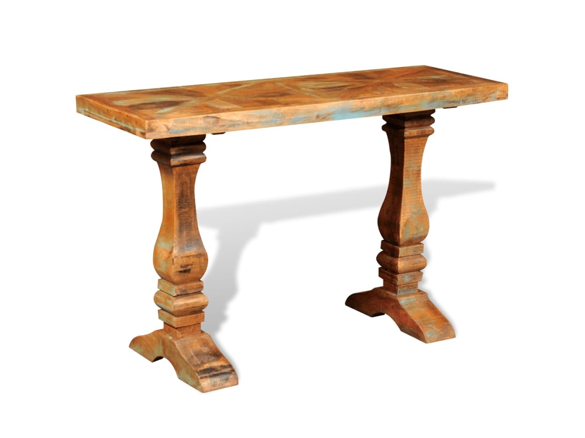 Mesa de apoio VIDAXL Marrom Madeira (70x35x35 cm)