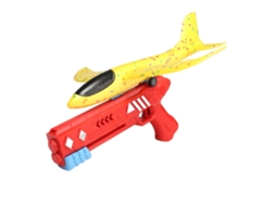 Ats 1 Set Avião de Espuma de Borracha Catsapulta Brinquedo Infantil Exterior Lançador de Lançamento Planador Modelo Jogo Aéreo