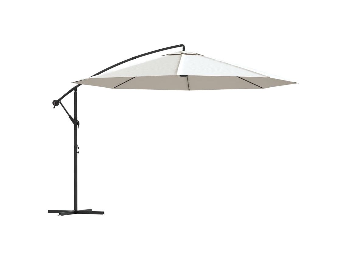 Guarda sol VIDAXL White (100 x 100 cm)