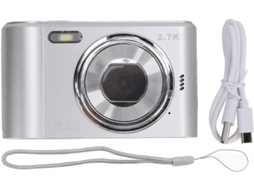 Câmera Digital Hd com Imagem de 48mp, Vídeo 2.7k, Zoom de 8x em Preto e Branco e Tela Ips de 2,4 Polegadas. SFUSHOS