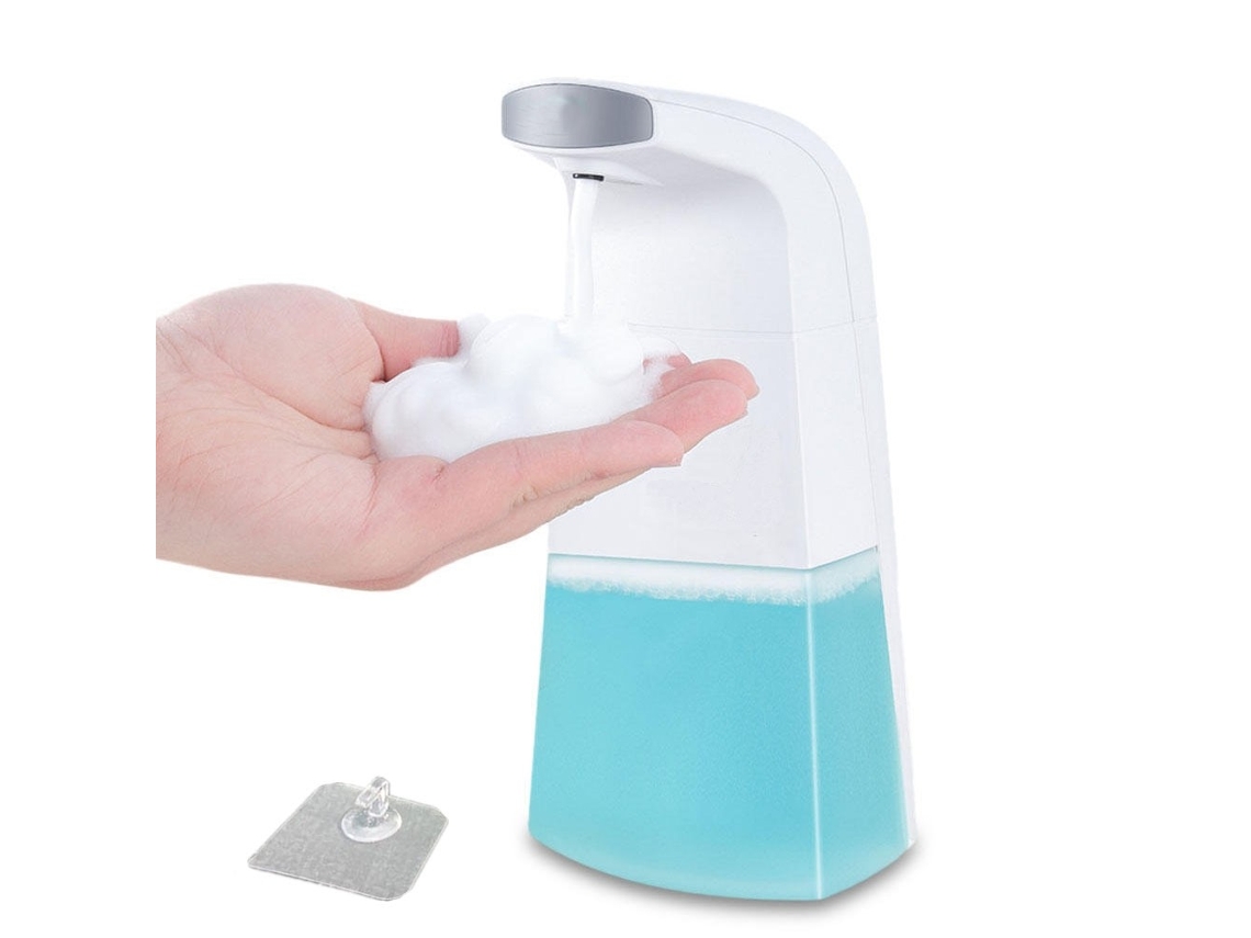 Distribuidor Automático De Sabonete Espuma, 300ml, Sensor Movimento Sem Toque, Montável Em Parede