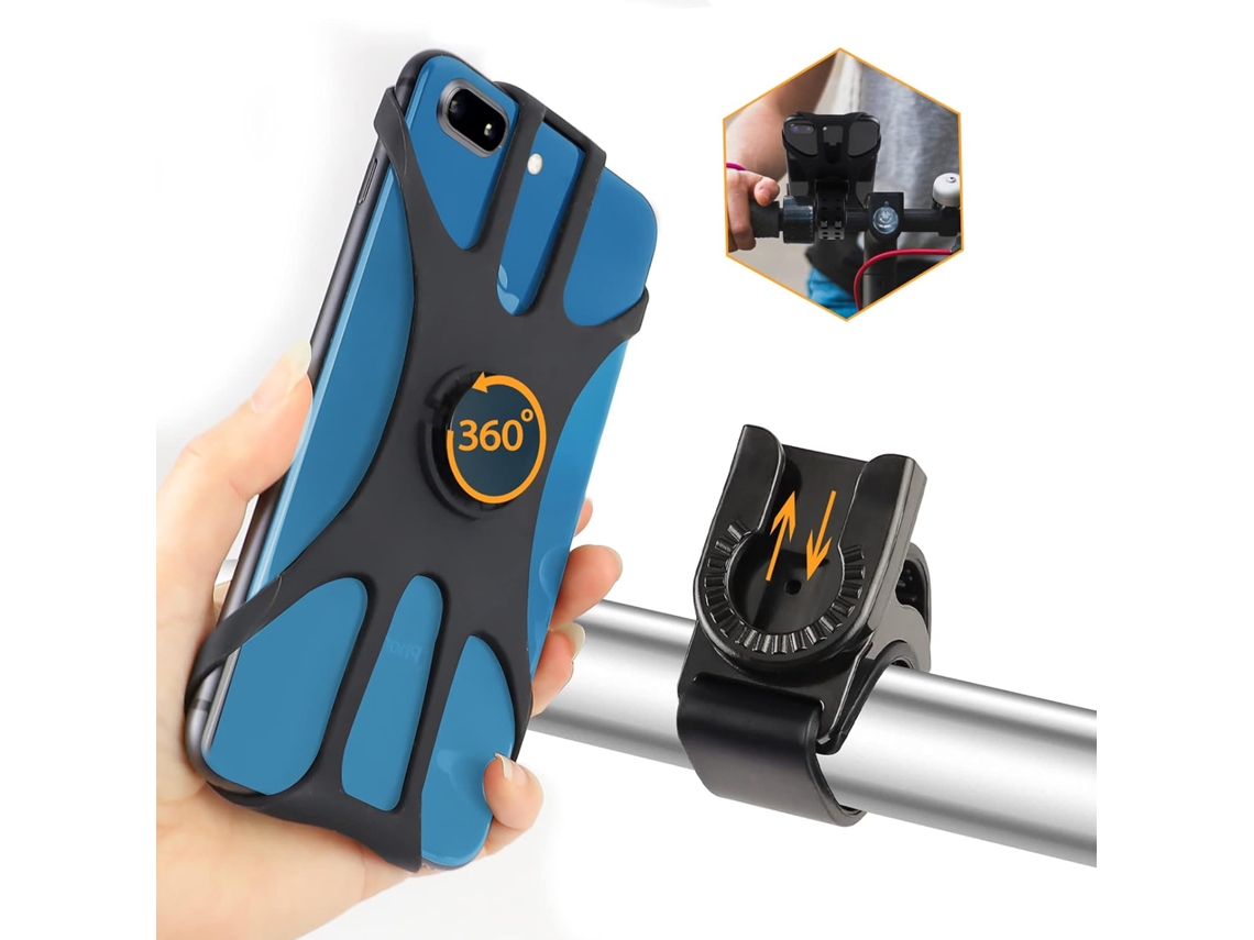 Suporte Universal para Celular de Bicicleta com Rotação 360° AQUAFORGE