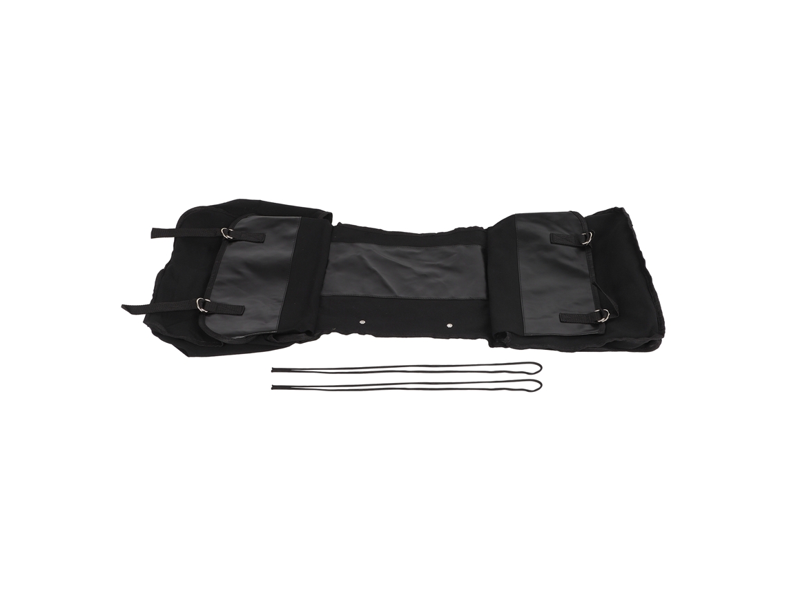 Mali bolsa Traseira para Bicicleta de Grande Capacidade em Lona para Mountain Bike Ciclismo Preta