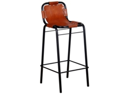 Bancos de Bar 2 Pcs Couro Genuíno MAISON EXCLUSIVE
