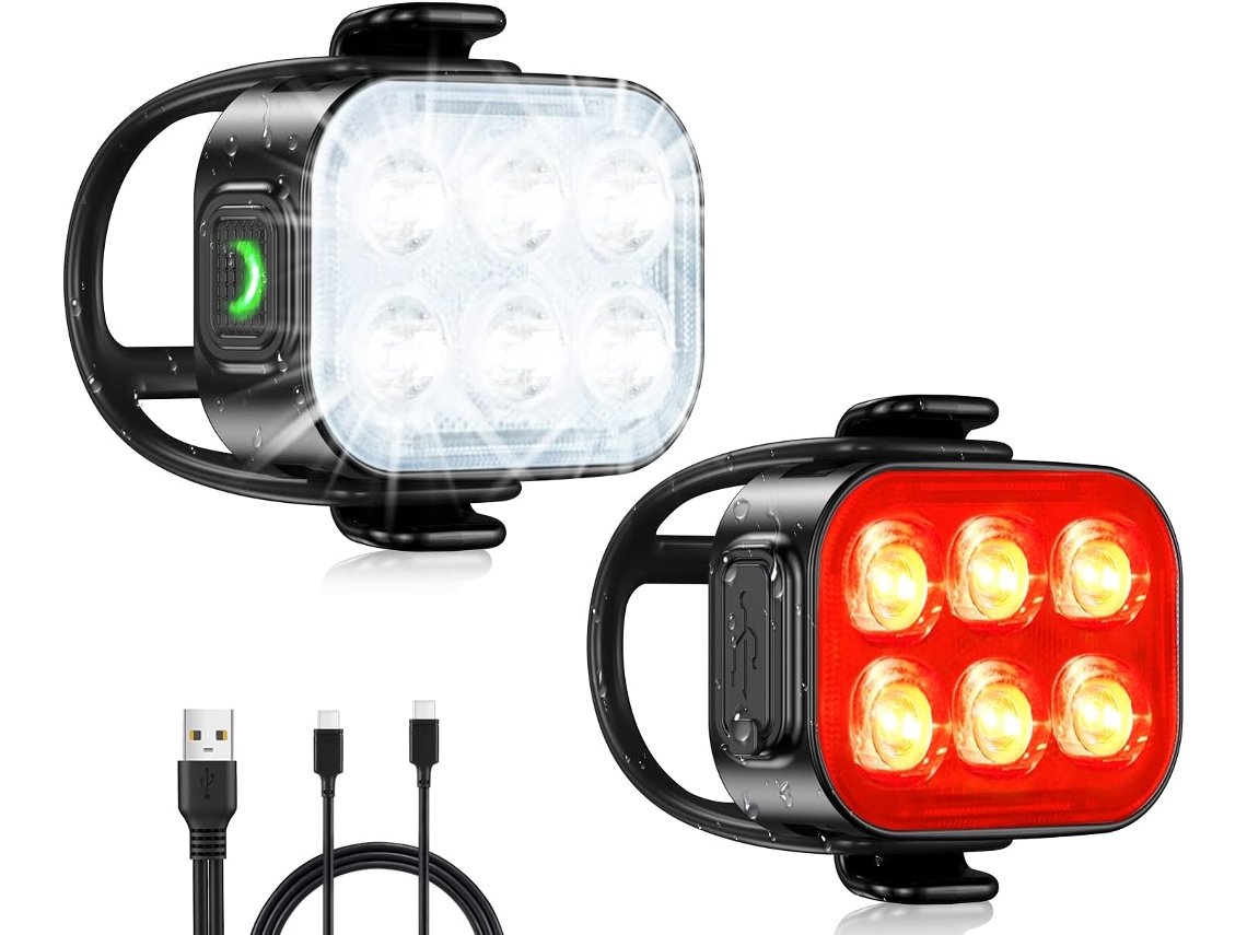 Luz De Bicicleta Ultrafina, Recarregável, 46 Modos, Carregamento Rápido, À Prova Dágua, Led, Adequada Para Passeios Noturnos Zeuxo