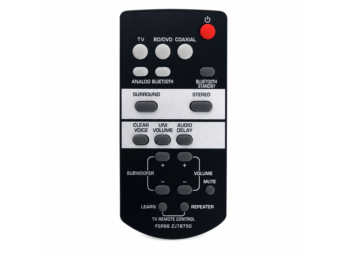 Comando À Distância Para Sistema De Áudio Compatível Com Yamaha Fsr66 Zj78750_zhd
