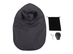 Aetheria chapéu de Sol com Ventilador para Rosto e Pescoço Uv Upf50+ Transpiravel Ajustável para Homens e Mulheres
