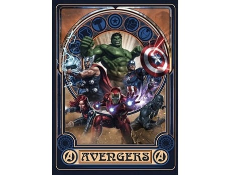 Iadx4 068 Papel De Parede Não Tecido Da Marvel Ornamento Dos Vingadores 200 X 280 Cm Komar