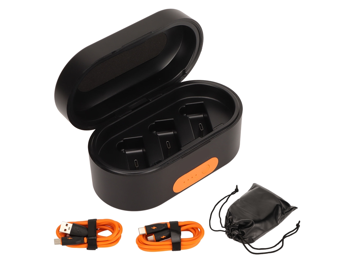 Estojo de Carregamento Microfone EOOCOO, compatível com Wireless Go
