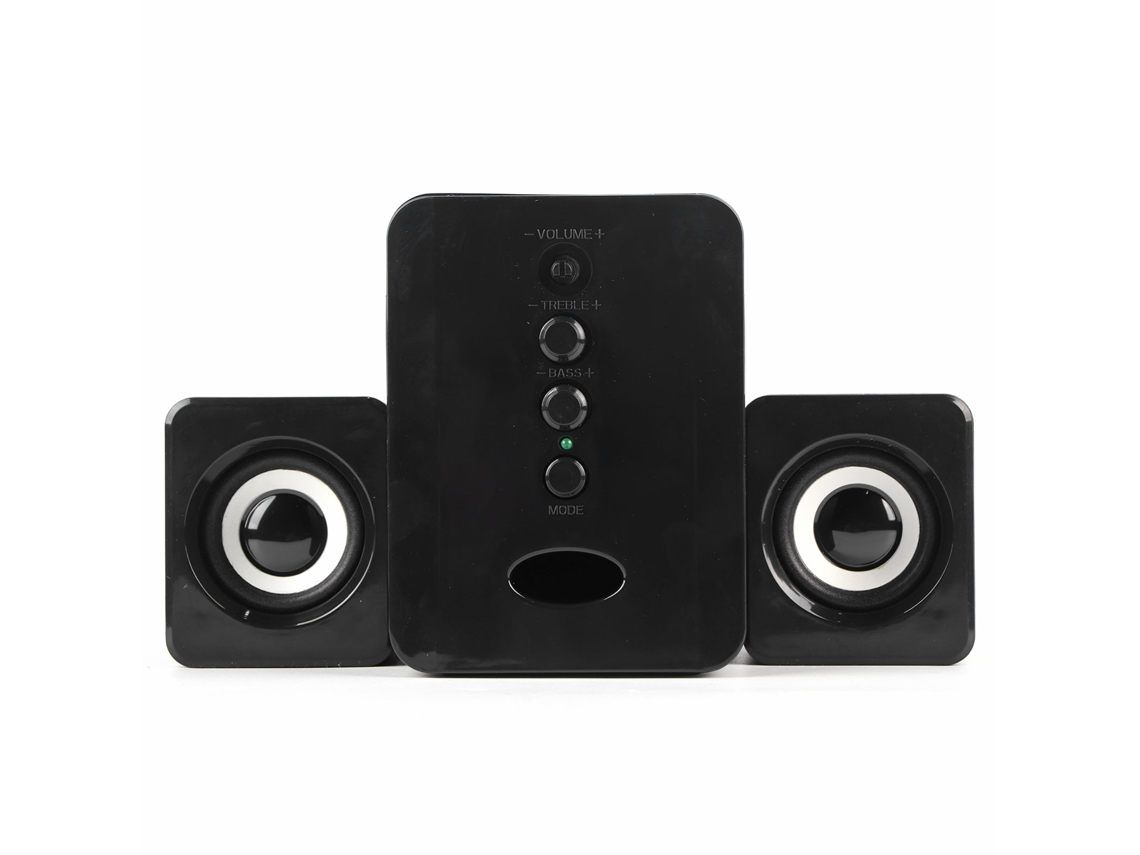 Alto-falante com fio USB 2.1 (áudio do telefone, música do PC)