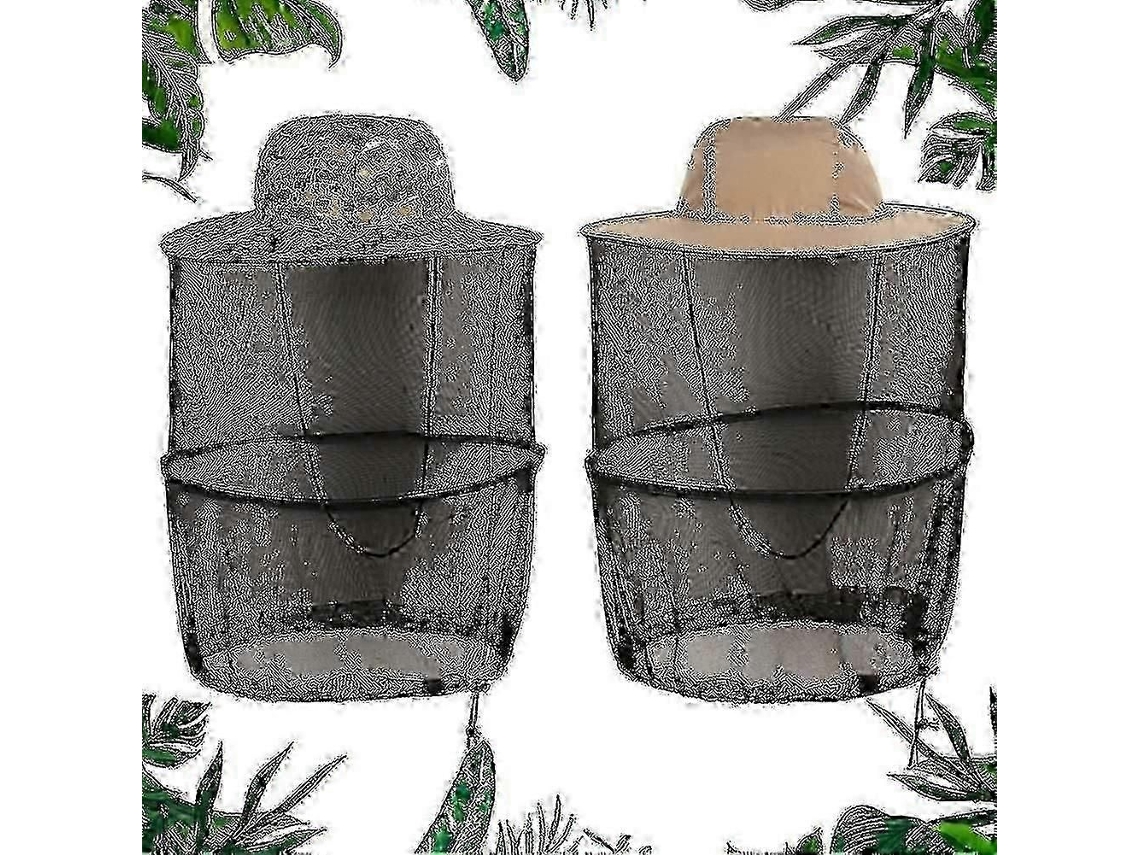 Conjunto De 2 Chapéus Com Rede Mosquiteira, Máscara Repelente Mosquitos Para Uso Externo, Dobrável, Anti-ultrav Ioleta E Anti-mosquitos Ap