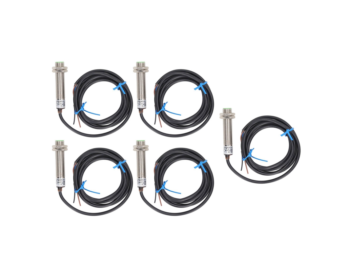 Sensor indutivo de proximidade M12 NPN no 6-36VDC, detector de distância de 2mm S/MARCA