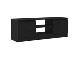 Móvel para TV Carvalho Preto 102x30x36 Cm Madeira Engenheirada MAISON EXCLUSIVE