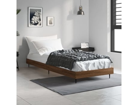 Cama VIDAXL carvalho castanho (Madeira processada - 75 x 190 cm)