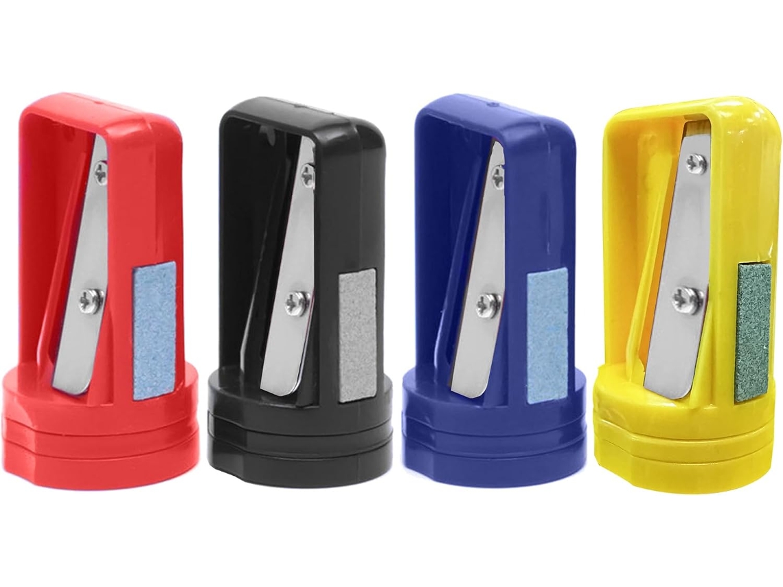 Apontador De Lápis Manual Portátil Metal Para Sobrancelhas, 4