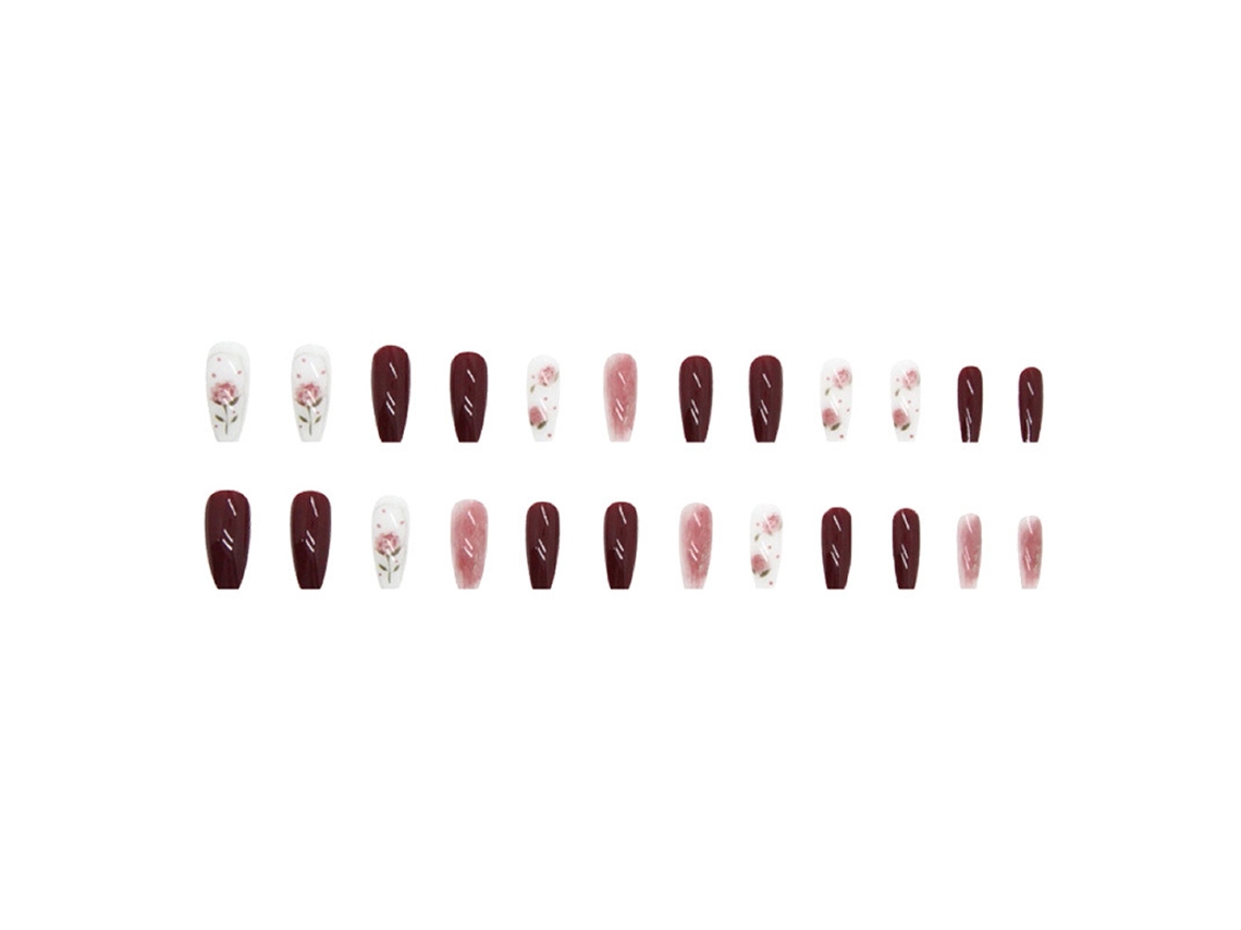 Remendo De Manicure Festivo Com Acabamento Em Caixa Remendo De Unhas Postiças Desmontado Para Usar Manicure -Estilo 4 ZMDECQNA