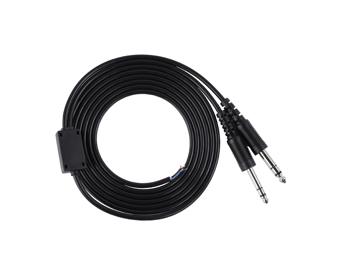 Aetheria cabo de Substituição Diy para Fones de Ouvido de Aviação 2m com Plug Ga Duplo 1/4''