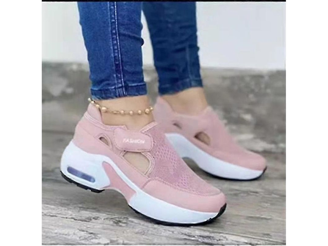 2026 zapatillas Deportivas Mujer Con Suela de Aire Ortopédica Tejida Voladora para Caminar Pareja