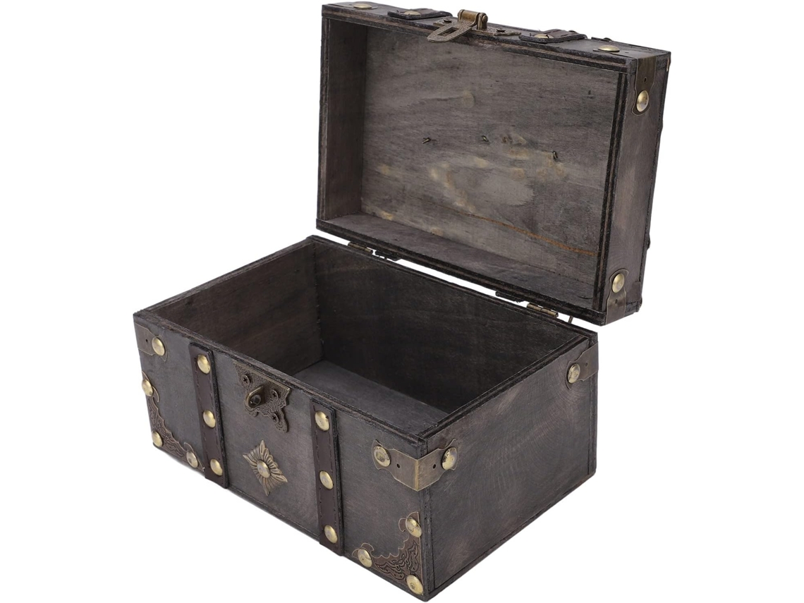 Caixa De Joias Vintage Com Design Em Madeira resistente.