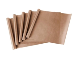 Lurelia Folhas De Ptfe, 5 Folhas, 40 X 60 Cm, Antiaderente, Reutilizável, Para Prensa Térmica E Forno