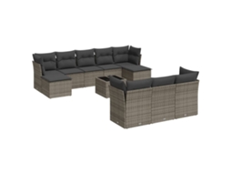 Garden Sofa Set, Garden Sofa Sets Vidaxl Cinzeto Rattan / Vime (n/a)