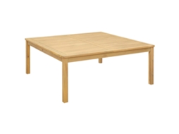 Vidaxl Mesa De Centro Acácia Clara 110 X 110 X 45 Cm