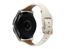 Bracelete de Couro Genuíno 22Mm Textura Lichia para Xiaomi Watch S1 Pro/Huami Amazfit Gtr4 Pro Damasco