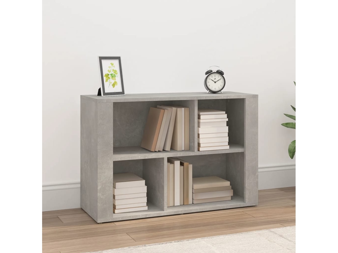 Vidaxl Aparador 80x30x54 Cm Derivados De Madeira Cinzento Cimento