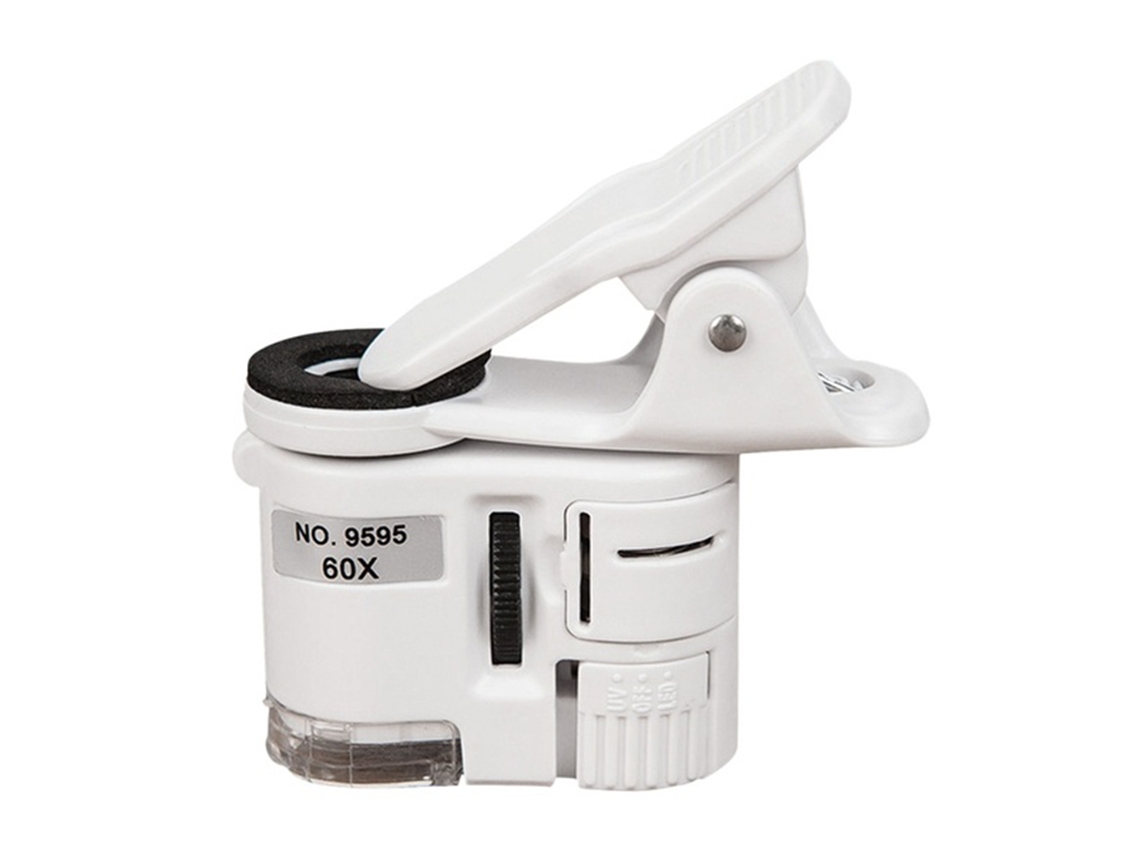 Lupa Portátil 60x Com Luz Led Para Celular
