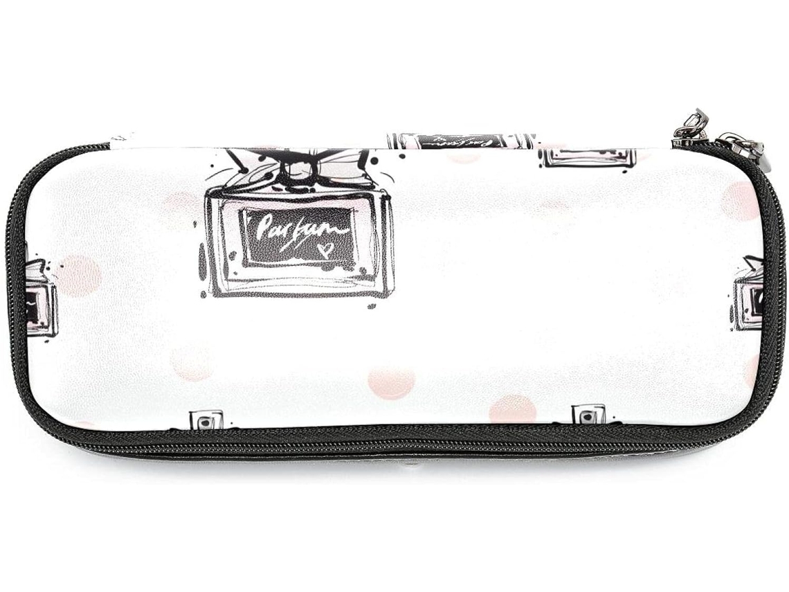 Tenho lápis com estampa de perfume da moda, de grande capacidade, ideais para escola, mesa de trabalho, adultos, meninas e meninos.