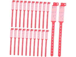 Pacote Com 100 Pulseiras De Identificação Reutilizáveis E Impermeáveis Para Adultos, Ideais Para Hospitais E Eventos