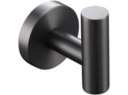 Conjunto De Acessórios Para Banheiro Em Aço Inoxidável Com Acabamento Cinza Chumbo Escovado, Incluindo Suporte Para