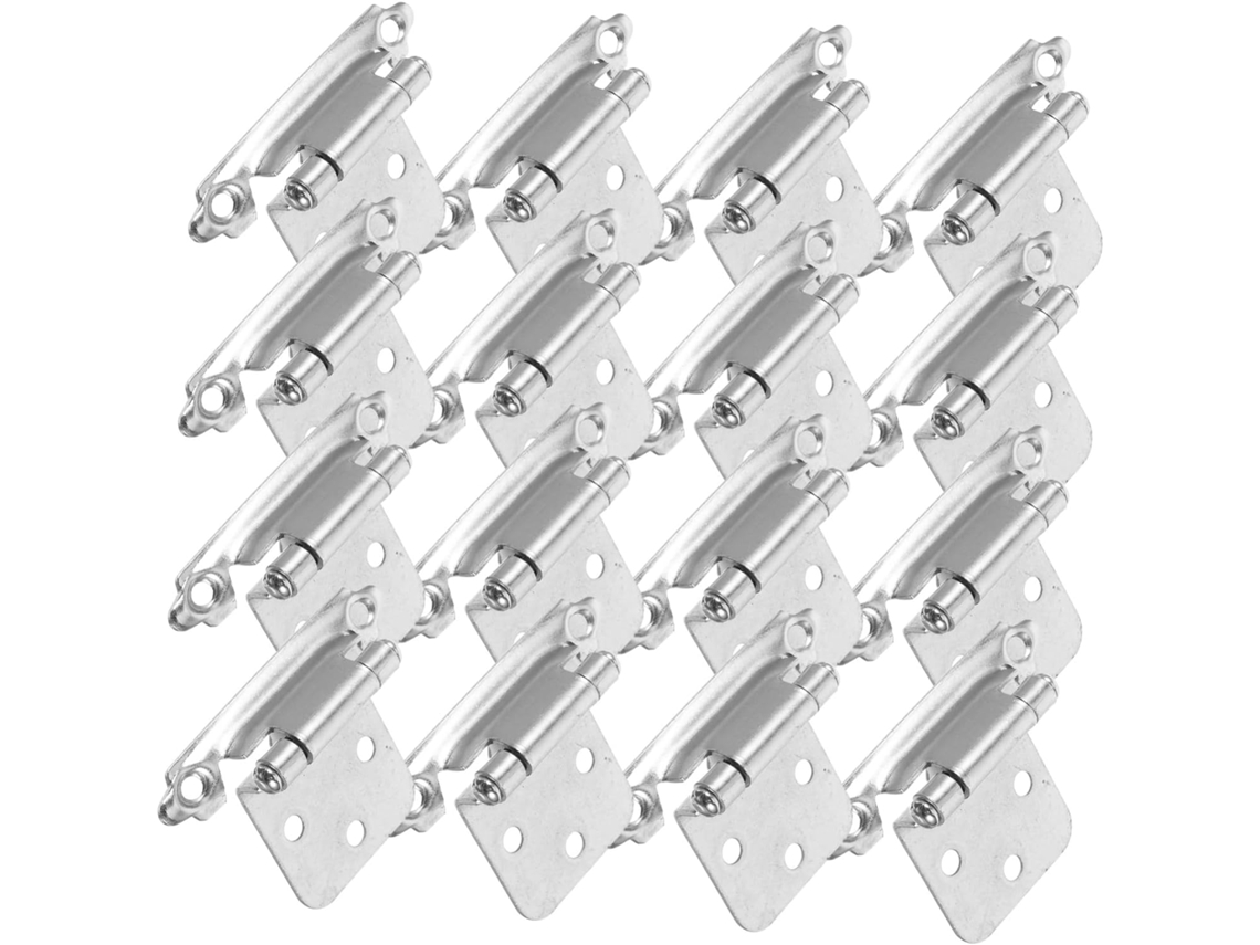 Conjunto De 16 Dobradiças Para Portas Armários Com Fechamento Suave,