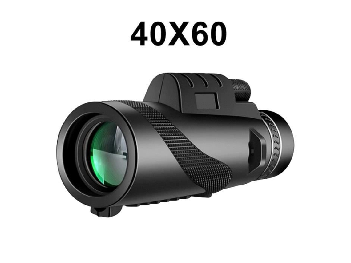 Telescópio Monocular RUMOCOVO 40X60 Visão Noturna Zoom de Bolso À Prova D'Água com Smartphone