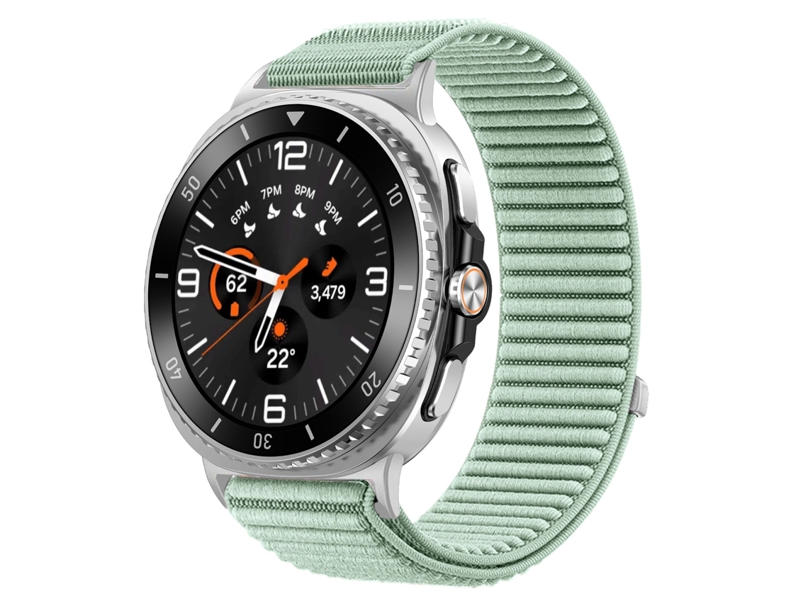Pulseira Desportiva Em Nylon Compatível Com Samsung Galaxy Watch 9 40mm/44mm, Pulseira De Substituição Macia E Ajustável Azul Celeste Hexinyigjly