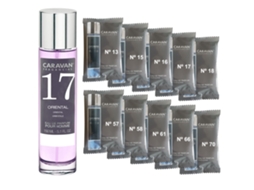 Perfume Masculino Caravan Nº17 De 150 Ml Conjunto De 10 Frascos De Fragrâncias