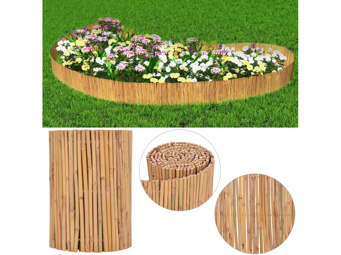 Vidaxl Cerca De Bambu 500x30 Cm