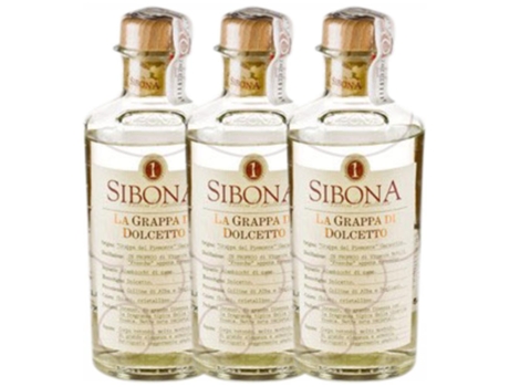 Aguardente SIBONA Grappa Sibona Dolcetto Doce (0.5 L - 3 unidades)