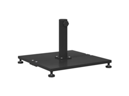 Conjunto 1 Acessório Para Parasol Vidaxl Preto Aço (45 X 45 X 31 Cm)