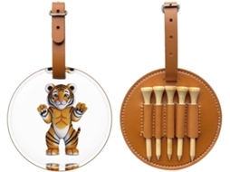 Bolsa para Guardar Tees de Golfe Tiger Cub, Preta. Fácil de Transportar e Mais Eficiente para Jogar Golfe.