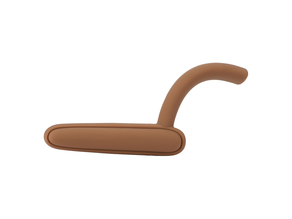 Capa De Porta Silicone Proteção Infantil Mão Marrom Esquerda